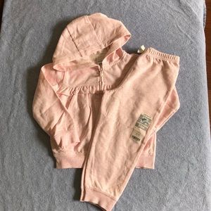 NWT Carter’s baby girl 2 piece sweatsuit
